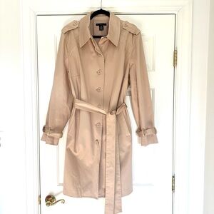NWOT Classic Beige Belted Trench Coat
